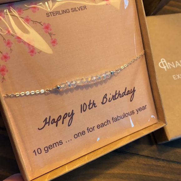 10th Birthday Milestone Gift Bracelet - Picture 3 of 4